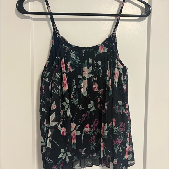 Abercrombie Kids Chiffon Floral Summer Tank Top Sleeveless Blouse Girls Sz 11/12 - Picture 3 of 10